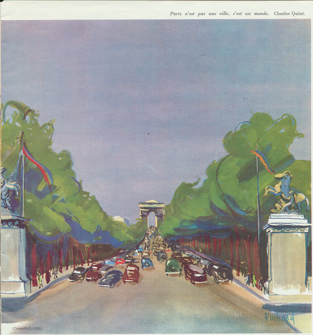 Les Champs-Elysées H.Huchard 1952